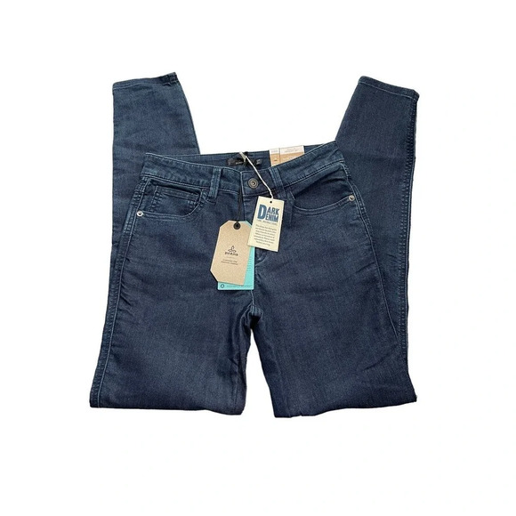 Prana Oday Skinny Jeans Stretch Mid Rise Blue Indigo Size 2/26 - Picture 1 of 10